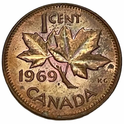 Канада 1 цент 1969 г. (2) канада 1 цент 1991 г 2