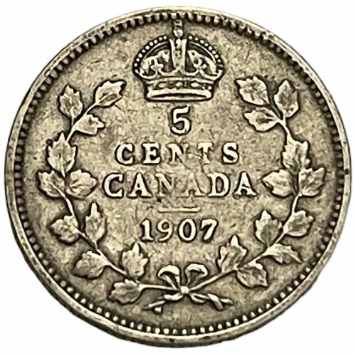 канада 25 центов 1907 г Канада 5 центов 1907 г. (2)