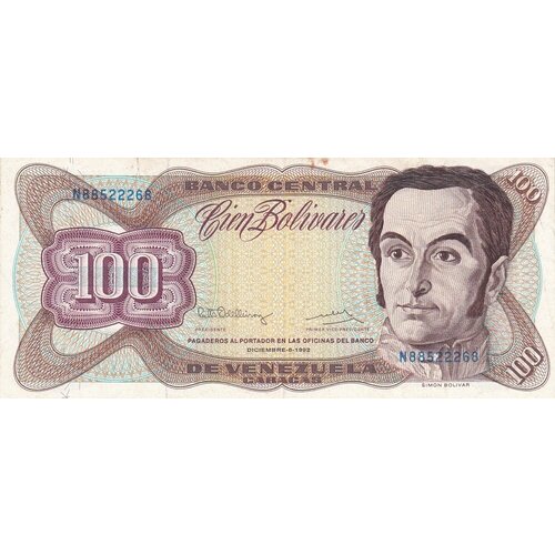 Венесуэла 100 боливаров 1992 г.