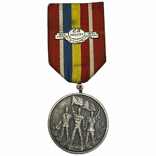 Румыния, медаль 30 лет освобождения Румынии от фашизма 1974 г. (3) румыния медаль xx лет освобождения родины 1964 г