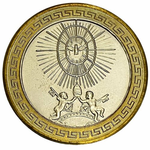 Ватикан, жетон Папа Бенедикт XVI 2005 г. ватикан настольная медаль ватикан папа франциск 2013 г