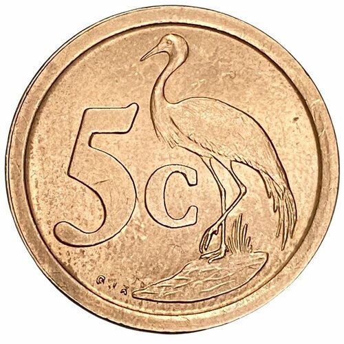 ЮАР 5 центов 1991 г. 5 центов 2007 юар из оборота