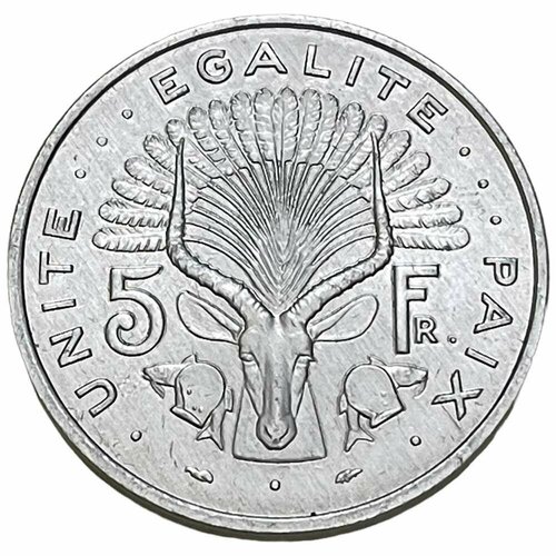 Джибути 5 франков 1991 г. (4)