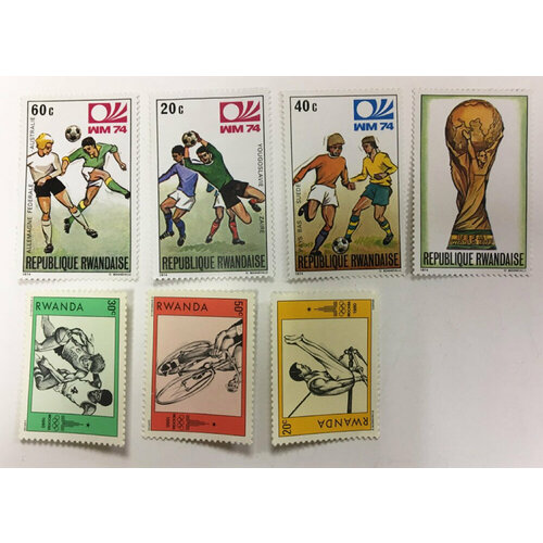 (--) Набор марок Руанда 7 шт. Негашеные , III O