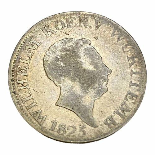 Германия, Вюртемберг 6 крейцеров 1825 г. клуб нумизмат монета 3 крейцера вюртемберга 1824 года серебро вильгельм