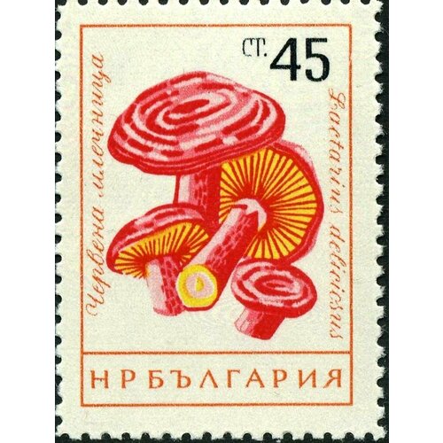 (1961-075) Марка Болгария Волнушка Грибы (1) II Θ