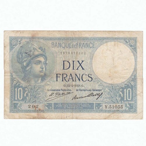 Франция 10 франков 1928 г.