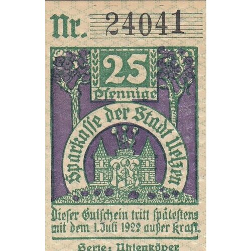 Германия (Веймарская Республика) Ильцен 25 пфеннигов 1921 г. (L) германия веймарская республика ильцен 25 пфеннигов 1921 г r