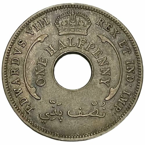 Британская Западная Африка 1/2 пенни 1936 г. (2) британская западная африка 1 2 пенни 1918 г h