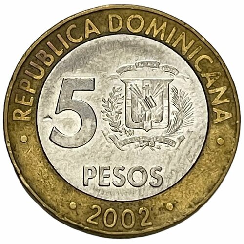 Доминиканская Республика 5 песо 2002 г. (2) dominicana