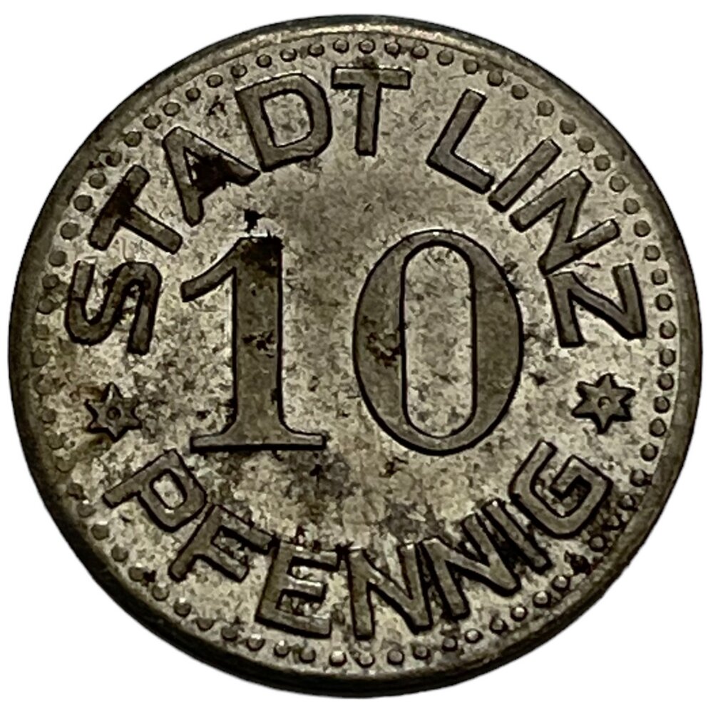 Германия, Линц 10 пфеннигов 1914-1924 гг. (3)