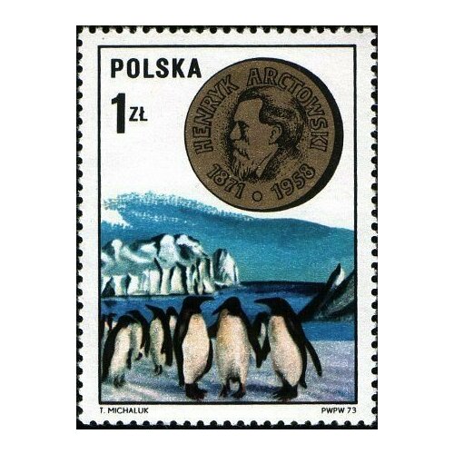 (1973-051) Марка Польша Хенрик Арктовски Выдающиеся польские ученые и исследователи II Θ