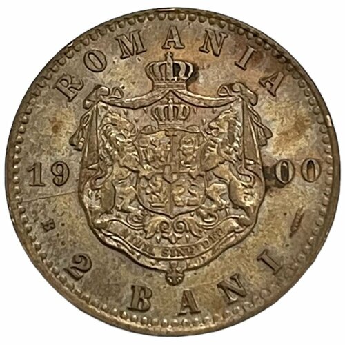 Румыния 2 бани 1900 г. (2) клуб нумизмат монета 2 бани румынии 1900 года медь кароль i