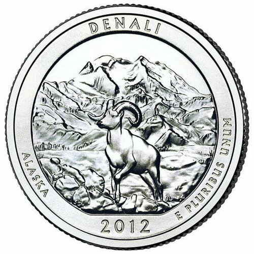 013d монета сша 2012 год 25 центов акадия медь никель unc (015d) Монета США 2012 год 25 центов Денали Медь-Никель UNC