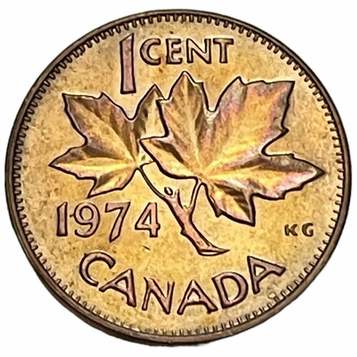 Канада 1 цент 1974 г. (2) канада 1 цент 1982 г 2
