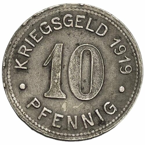 Германия (Германская Империя) Боттроп 10 пфеннигов 1919 г. (4) монета германия 10 пфеннигов 1919 год