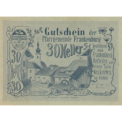 Австрия, Франкенбург 30 геллеров 1914-1921 гг. (№2)
