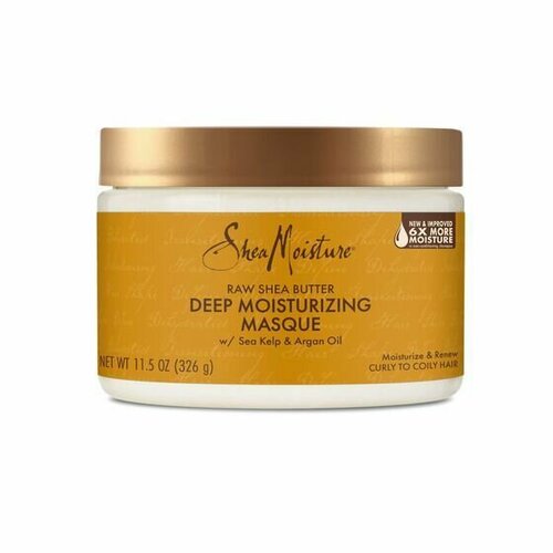 Маска для увлажнения волос, с необработанным маслом ши, Shea Moisture. Deep Moisturing Masque, 326 гр