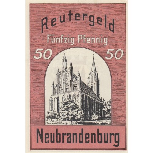 Германия (Веймарская Республика) Нойбранденбург 50 пфеннигов 1922 г. (2)