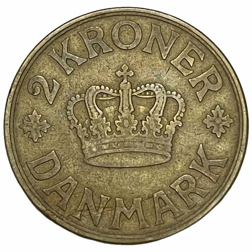 Дания 2 кроны 1925 г. лихтенштейн 2 кроны 1915 г