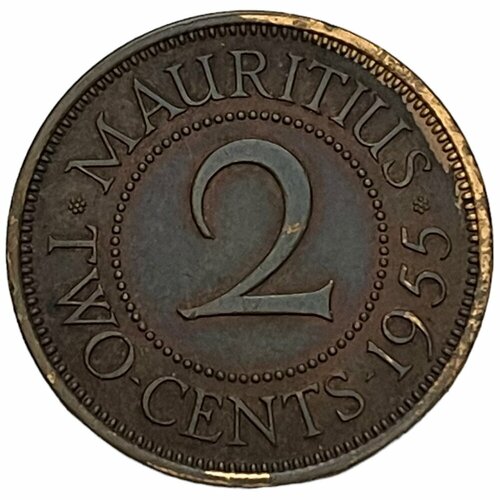 Маврикий 2 цента 1955 г.