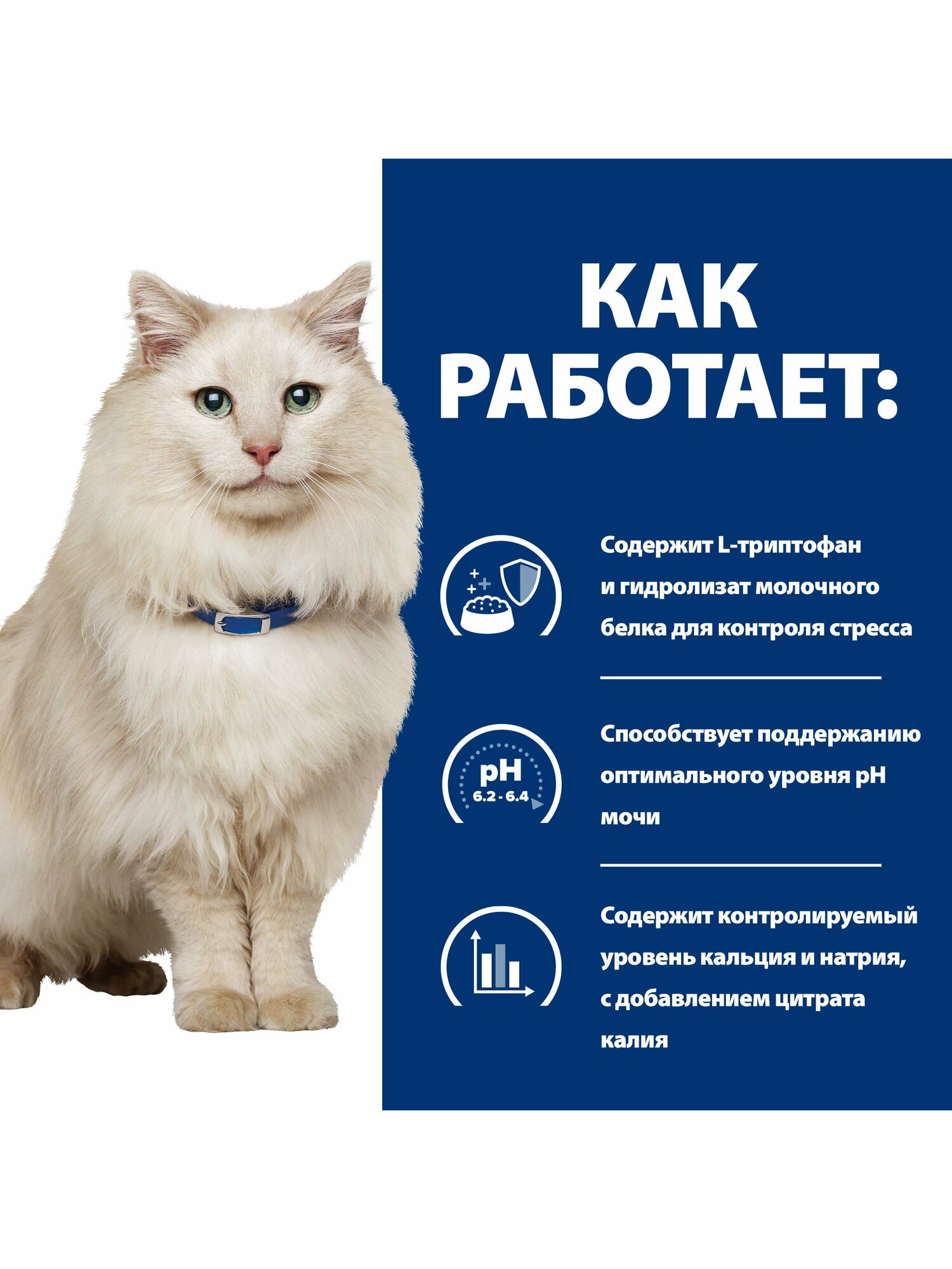 Сухой диетический корм Hill's Prescription Diet c/d для взрослых кошек при урологическом стресс-синдроме, курица, 1.5кг - фото №18