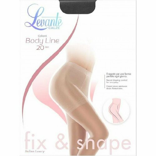 Колготки  Levante, 20 den, с шортиками, размер 3, черный