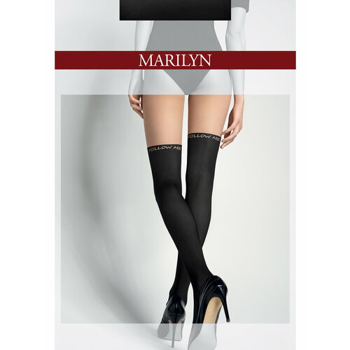 Колготки Marilyn, 20 den, размер 1, бежевый, черный