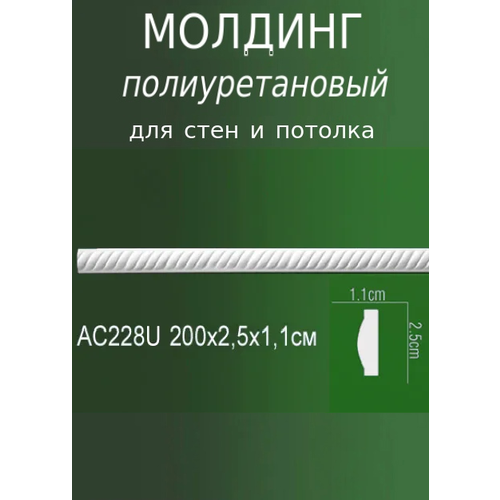 Молдинг декоративный настенный из полиуретана с рисунком