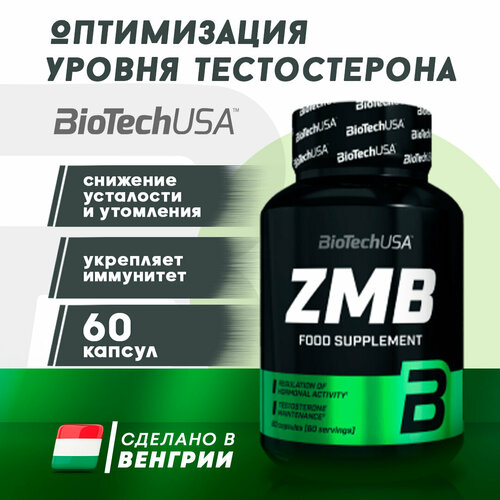 BioTech (2 банки) ZMB Тестобустер Бустер Тестостерона ЗМБ 60 капсул