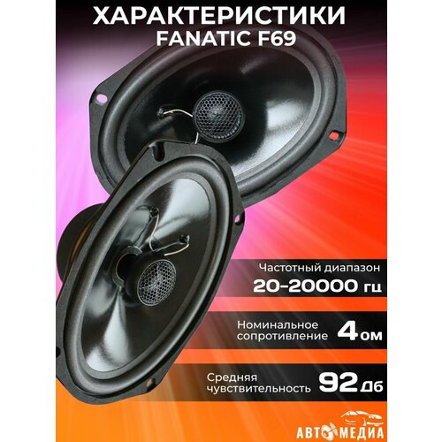 Колонки автомобильные F69 комплект 2 шт 544000₽