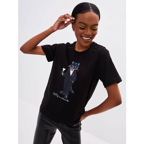 фото Футболка manii'ta lacitta, размер m, черный