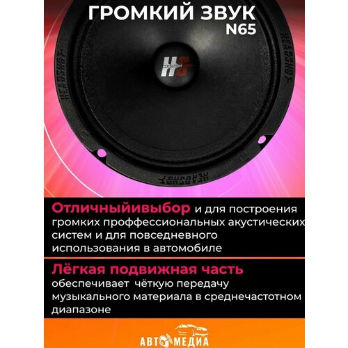 Колонки автомобильные Headshot N65 комплект 2 шт 590900₽