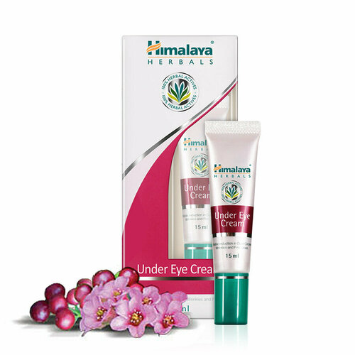 Крем для глаз Хималая Хербалс (Under Eye Cream Himalaya Herbals) для уменьшения темных кругов и морщин вокруг глаз, 15 мл