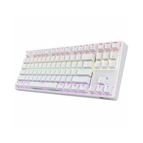 Клавиатура беспроводная Royal Kludge RK87 RGB (RK Brown Switch), белый