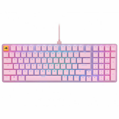 Клавиатура Glorious GMMK 2 Full Size (96%) Pink Pre-Built Fox Linear Switch клавиатура проводная glorious gmmk 2 glo gmmk2 65 fox p механическая glorious fox клавиш 67 usb розовая