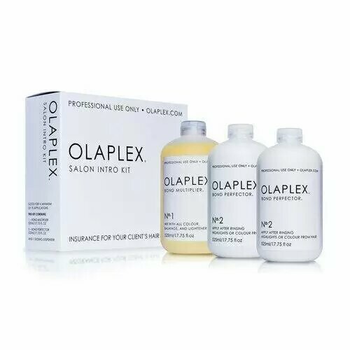 OLAPLEX SALON KIT (№1 525 мл + №2 525 мл + №2 525 мл) olaplex no 4 bond maintenance shampoo 250 ml pack of 2