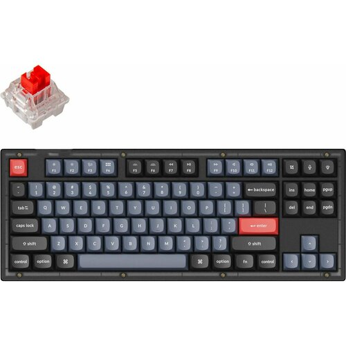 Клавиатура Keychron Проводная клавиатура Keychron V3 Frosted Black RGB Hot-Swap Keychron K pro Red Switch 1071400₽