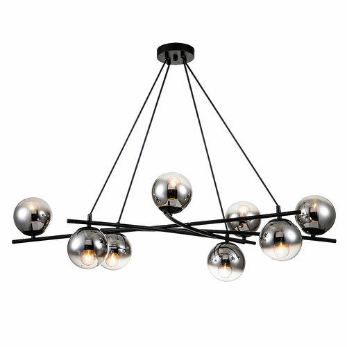 Подвесная люстра Escada Balance 1119/8S Black, E14, кол-во ламп:8шт, Черный