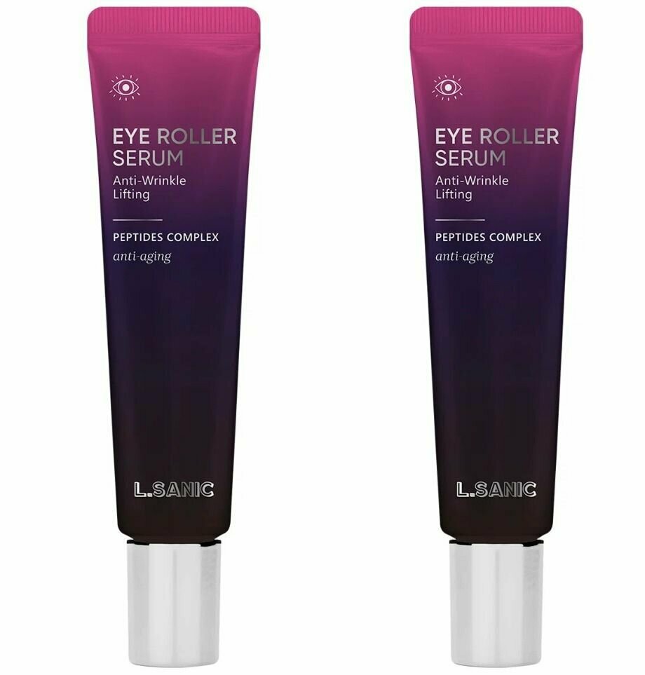 L.SANIC Сыворотка для кожи вокруг глаз разглаживающая против морщин Anti-Wrinkle Lifting Eye Roller Serum, 25мл - 2 штуки