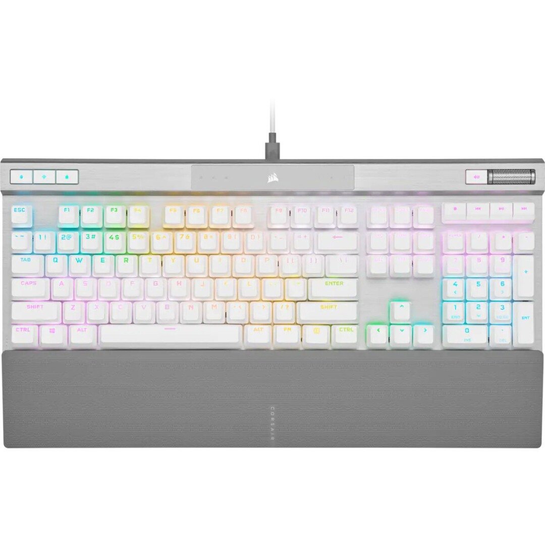 Игровая клавиатура Corsair K70 RGB Pro (Английская раскладка, свитчи OPX, белый цвет)