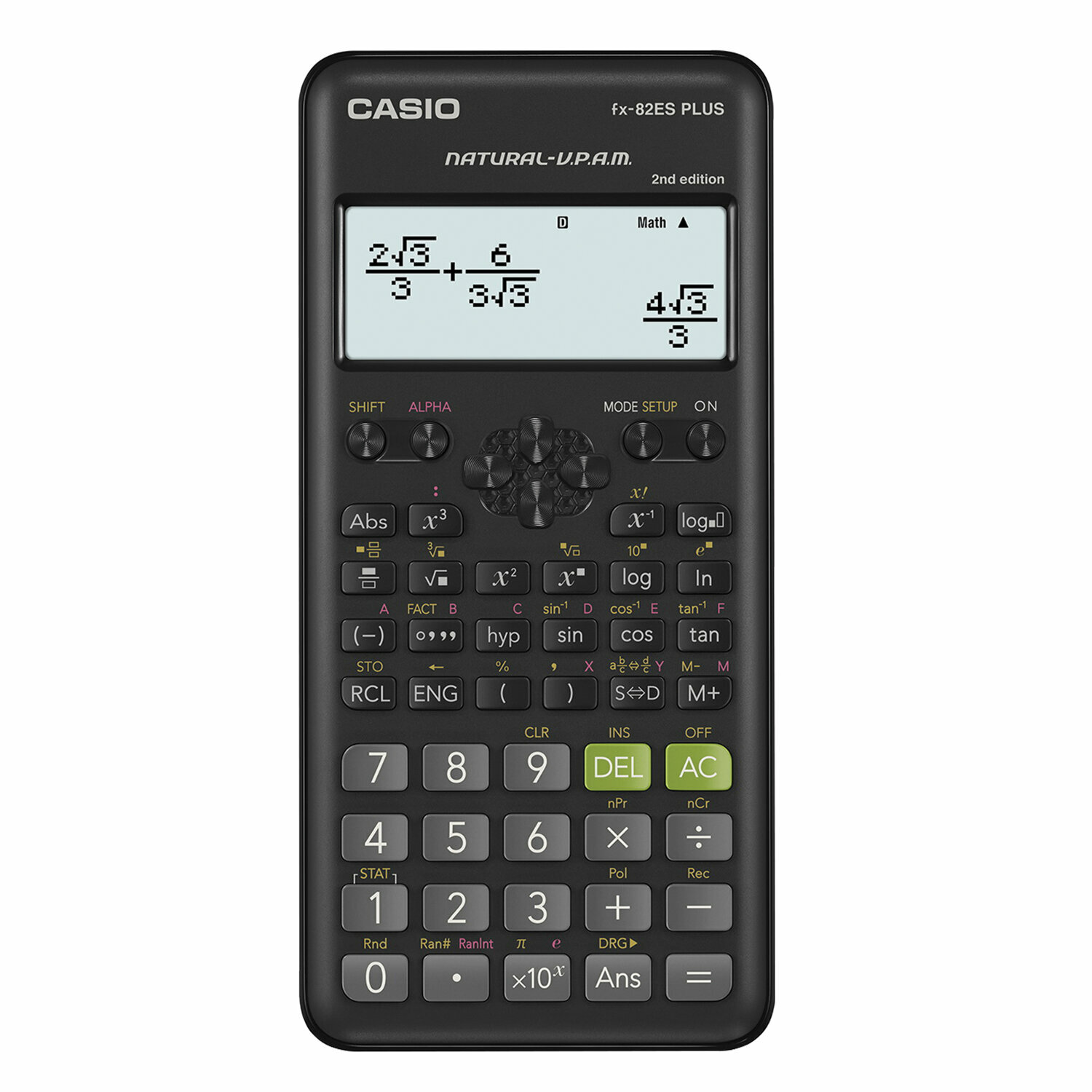 Калькулятор инженерный CASIO FX-82ESPLUS-2-WETD (162х80 мм) комплект 3 шт 252 функции батарея сертифицирован для ЕГЭ FX-82ESPLUS-2-S