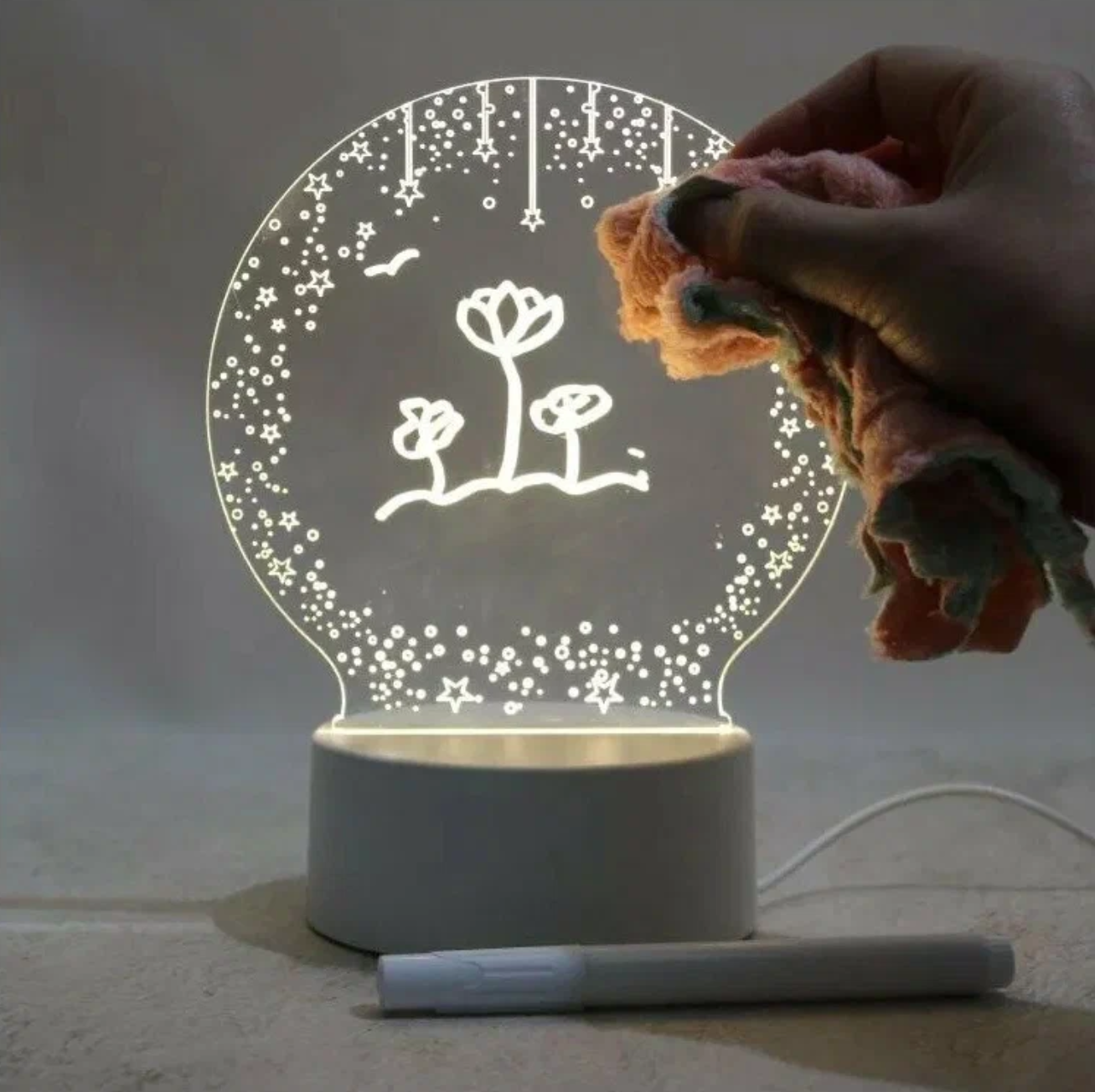 3D светильник Светодиодная иллюзионная лампа высокого качества - фотография № 3