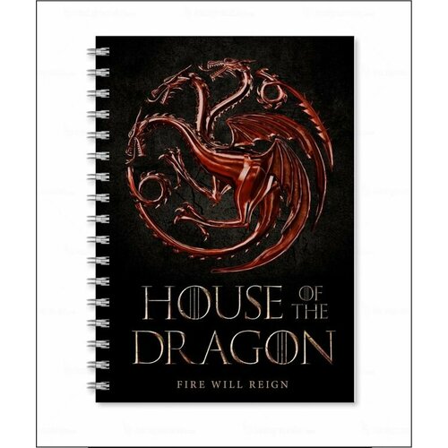 Тетрадь Дом Дракона, House of the Dragon №9, А3 кепка дом дракона house of the dragon 9 с сеткой