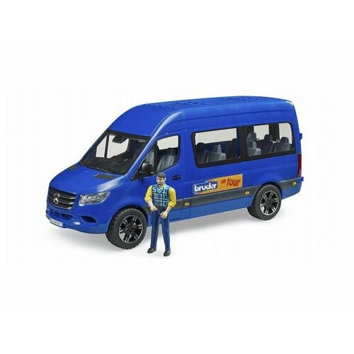 Фургон Bruder Mercedes-Benz Sprinter transfer taxi с фигуркой 02-681 игрушечные машинки и техника bruder машина mercedes benz sprinter туристический с фигуркой 02 672