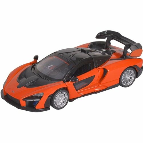 Машина металлическая Msz 68645-1 McLaren Senna Road Car свет и звук оранжевый 1:32