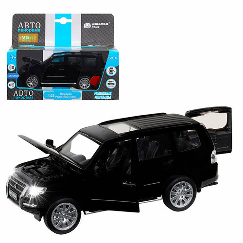 Модель 1251431JB Mitsubishi Pajero 4WD Tubro, черный 1:33 Автопанорама