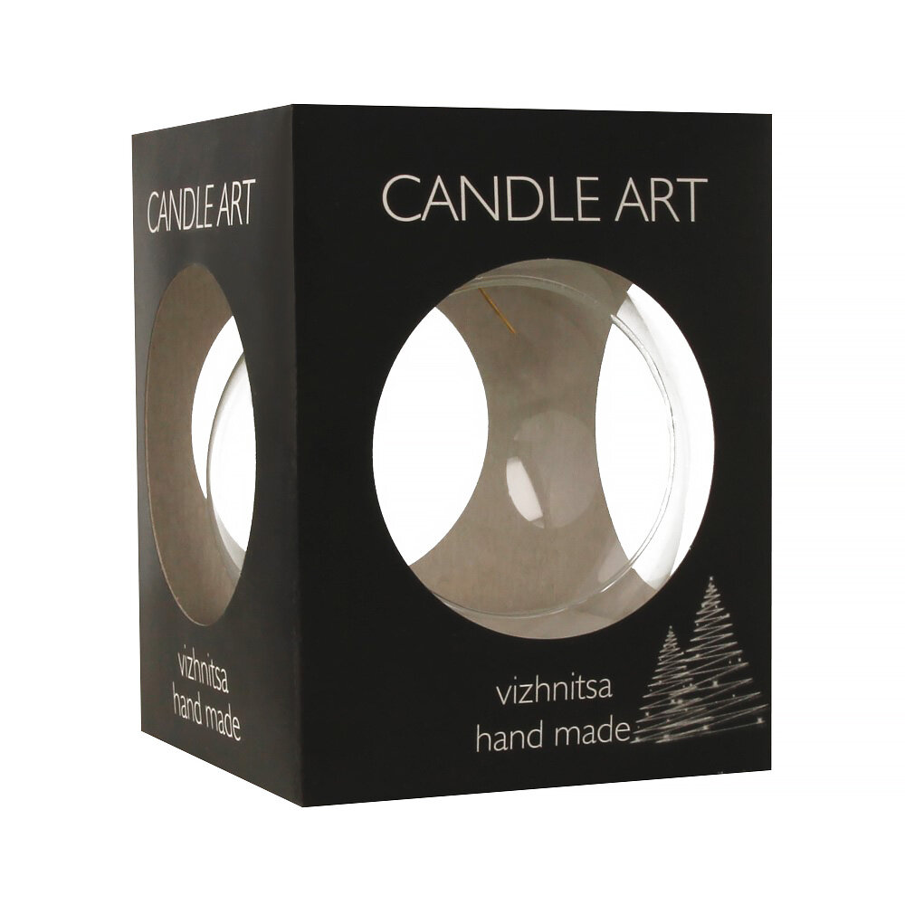 Заготовка для декорирования Эвис Шарик с подвесом и окошком 80 мм стекло d 8 см 16000010800