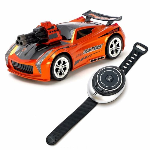 Гоночная машинка с голосовым управлением и функцией стрельбы M.i.F. оранжевый металлик