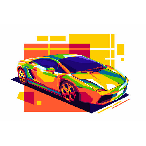 Art cars. Lamborghini Huracan A4